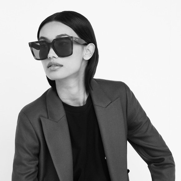 CELINE TRANSPARENT FUCHSIA/BROWN GRADIENT ACETATE SUNGLASSES CL4055IN - Picture 1 of 5